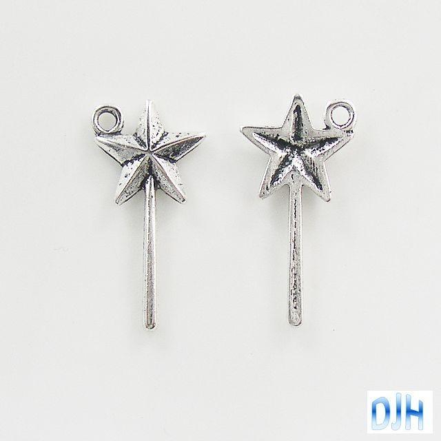 Bulk Fairy Magic Wand Charm Pendant Select Qty