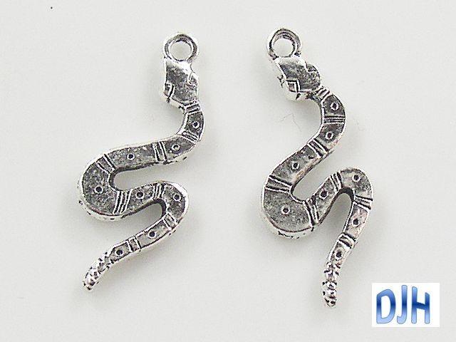 Bulk Snake Charm Pendant Rattlesnake Reptile Select Qty