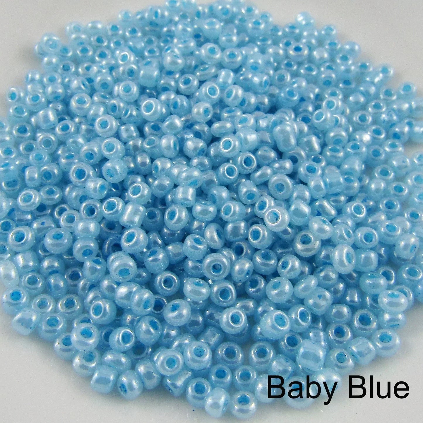 50g 1000+ pcs Ceylon Glass Seed Beads 3mm Select colour