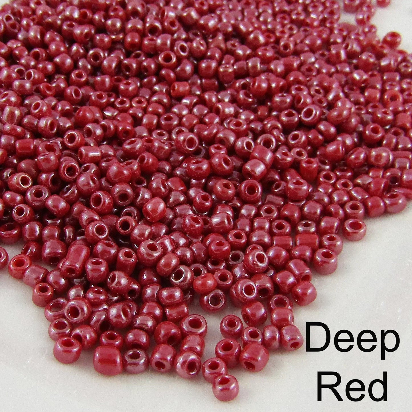 50g 1000+ pcs Ceylon Glass Seed Beads 3mm Select colour