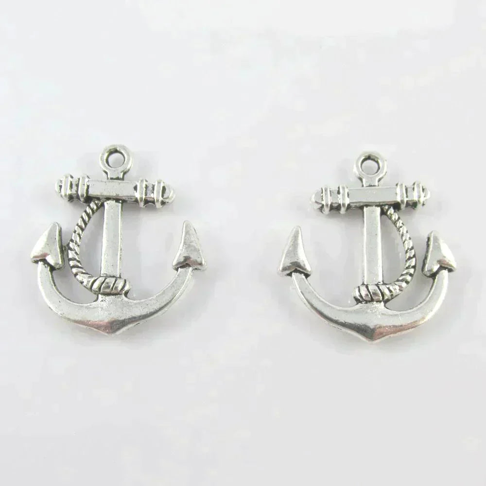 Bulk Anchor Charm Pendant Nautical Marine 23x19mm Select Qty