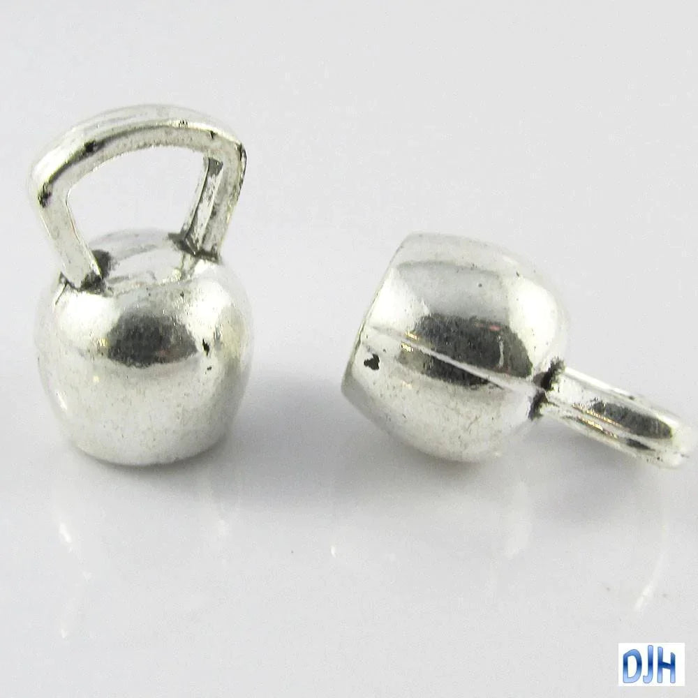 Bulk 3D Kettlebell Charm Pendant Sport Fitness 18x12mm Select Qty