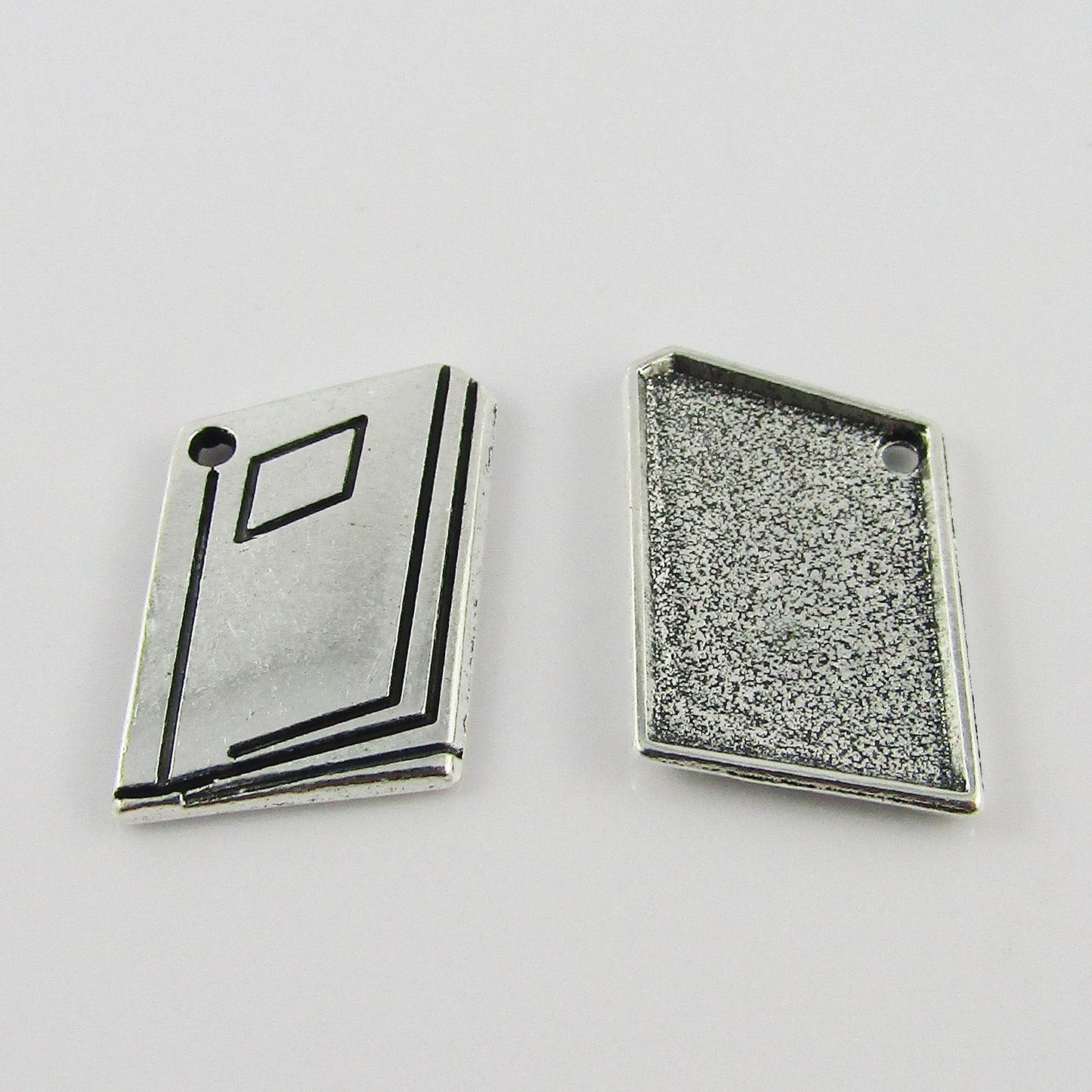 Bulk School Notebook Charm Pendant Education Stationery Alloy 13x20mm Select Qty