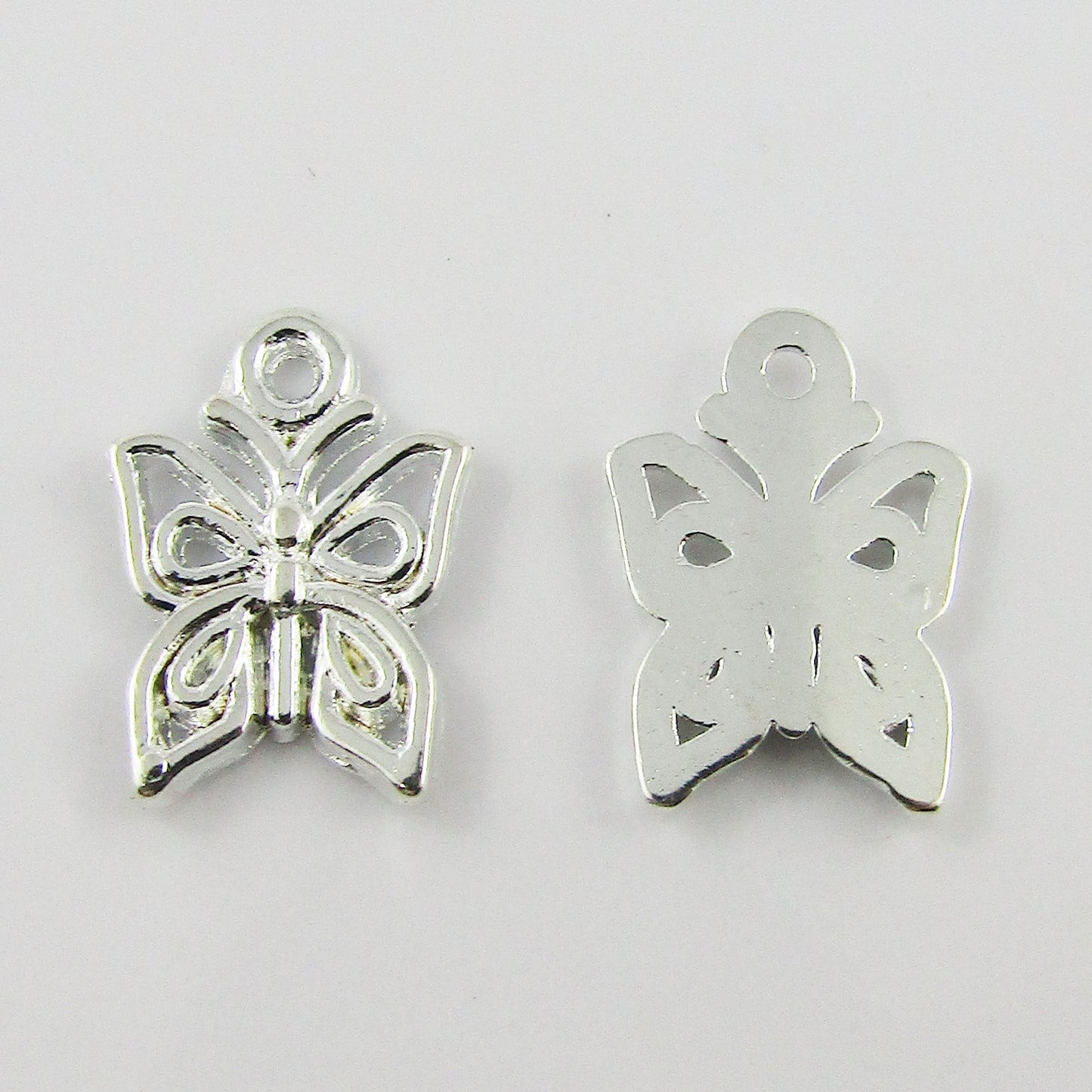 BULK Filigree Butterfly Charm Pendant Animal Insect Wings 17x12mm Select Qty
