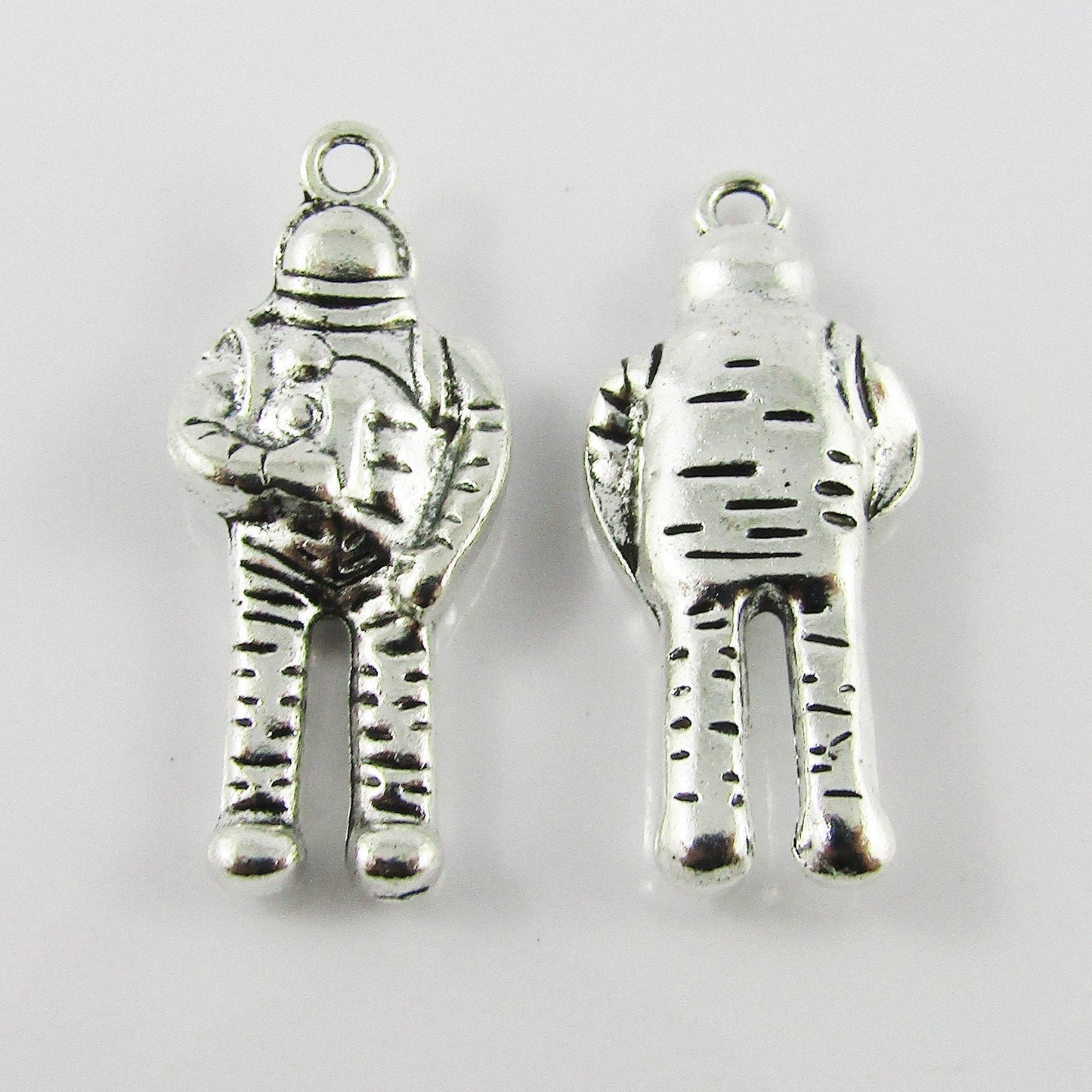 Bulk Space Astronaut Charm Pendant Outer Space Milkyway Alloy 30x13mm Select Qty