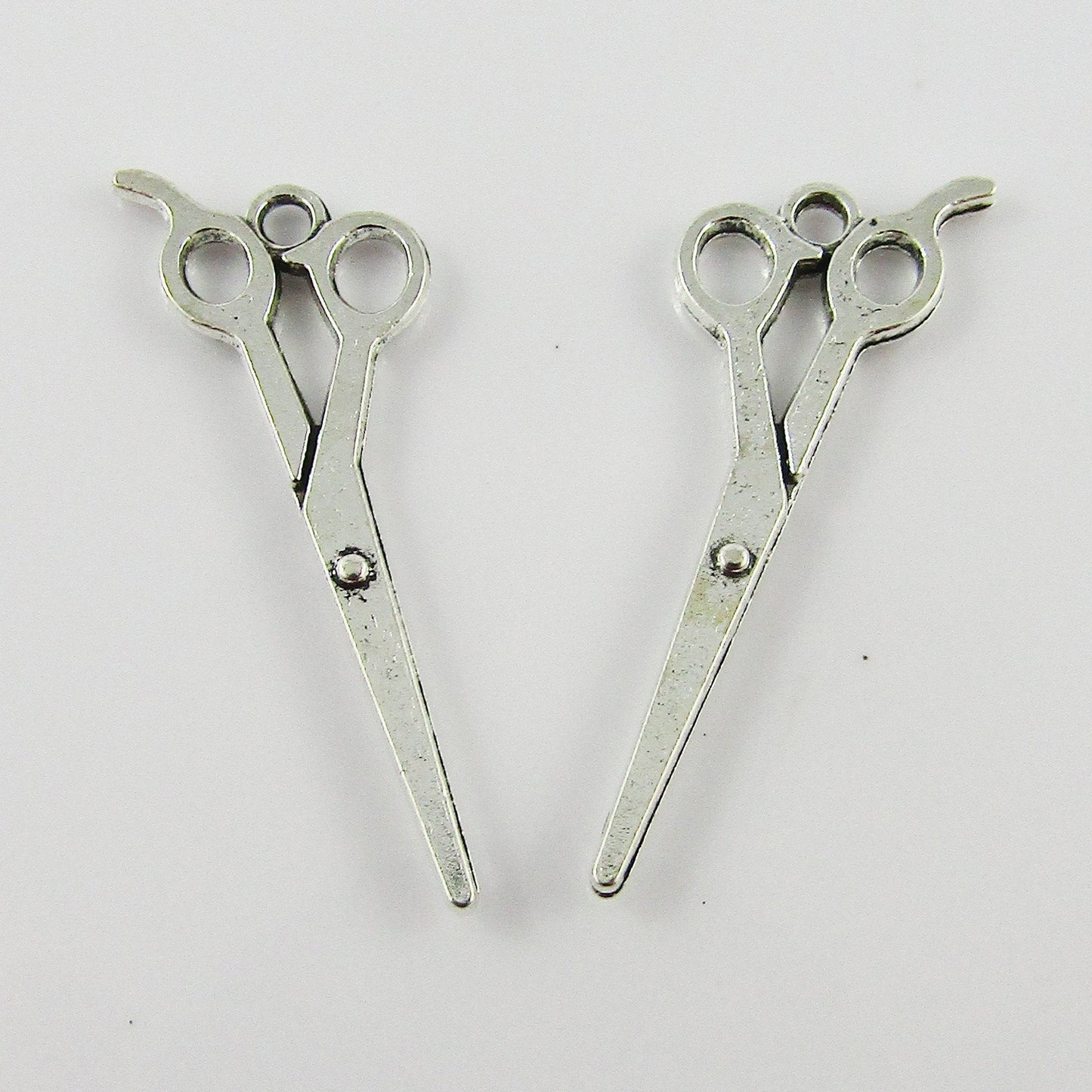Bulk Hairdressing Scissors Charm Pendant Hair Stylist 30x11mm Select Qty