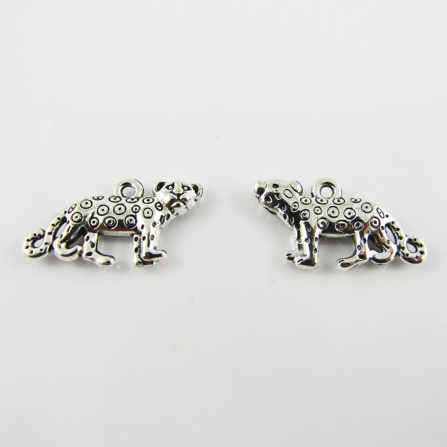 BULK Cheetah Charm Pendant Animal 12x23mm Select Qty