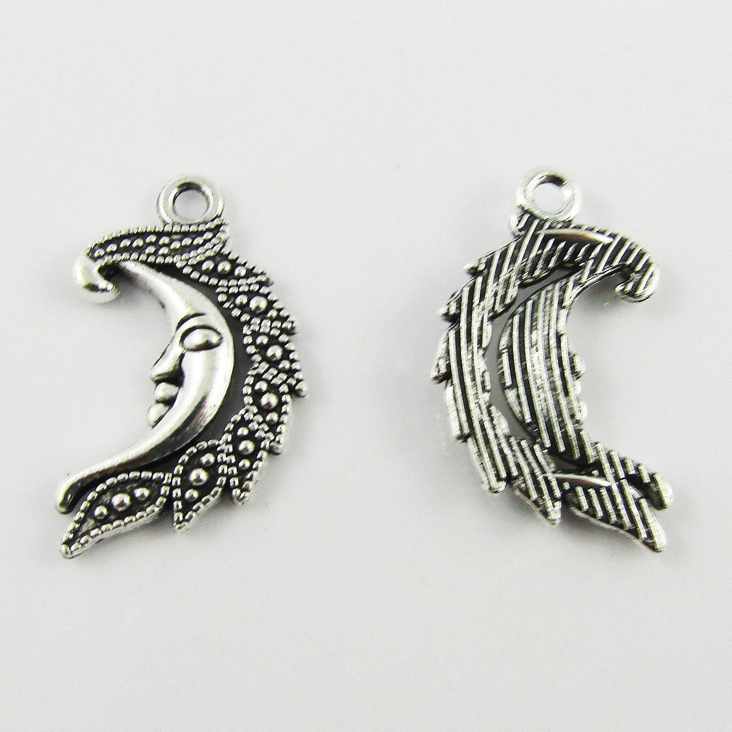 BULK Moon Charm Pendant Night Galaxy 29x18mm Select Qty