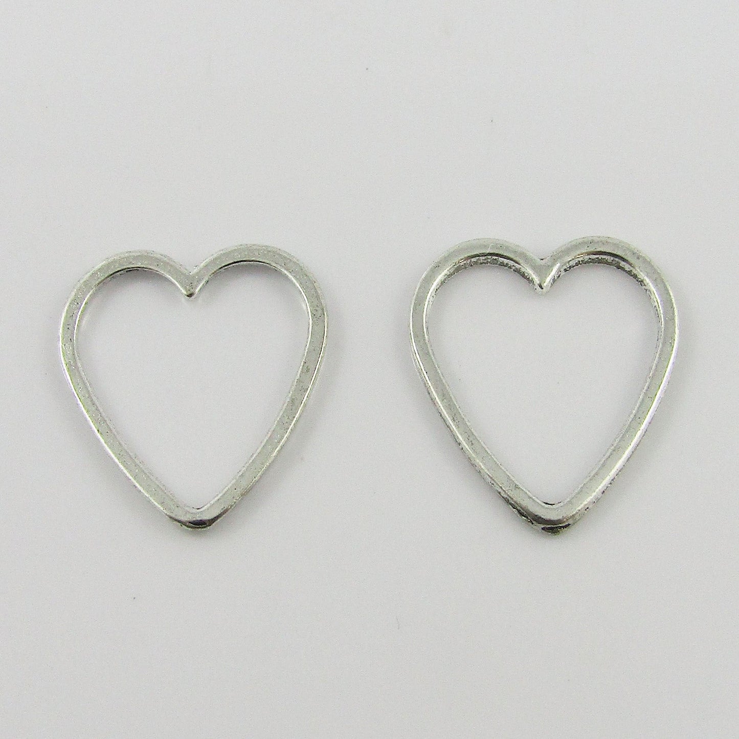 BULK Heart Linking Ring Charm Pendant Love Romantic 24x25mm Select Qty