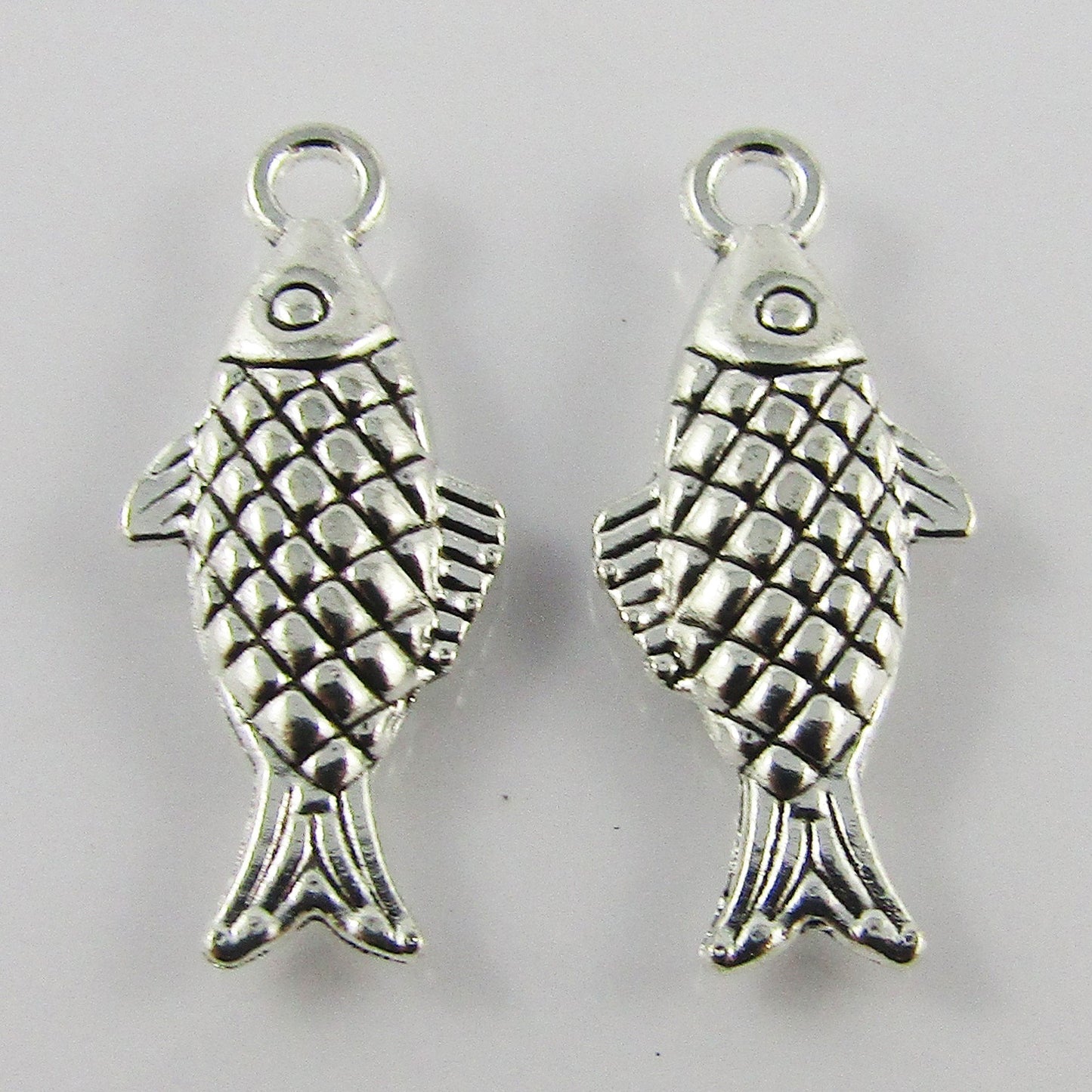 Bulk Fish Charm Pendant Animal Ocean Alloy 20x9mm Select Qty
