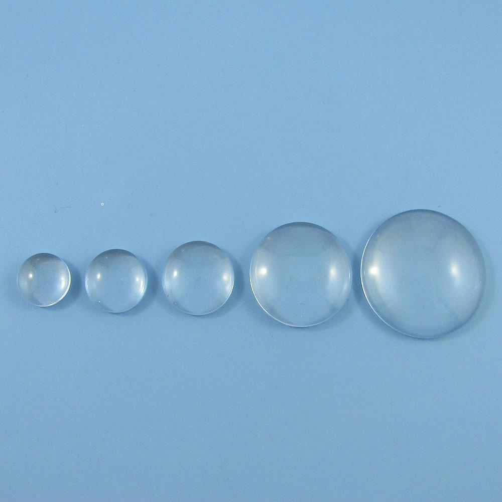 Round Domed Clear Transparent Magnifying Glass Cabochons Seals 6~48mm