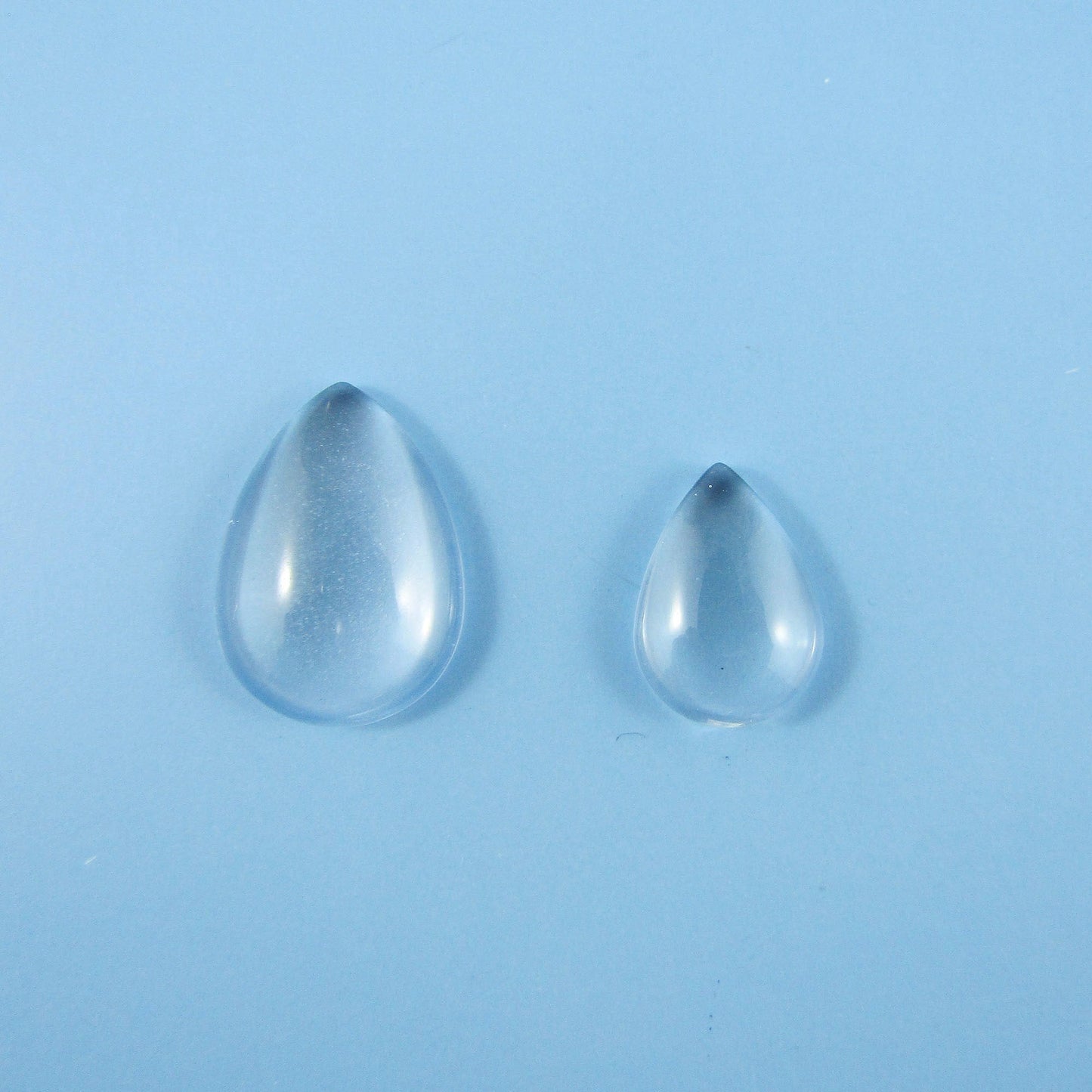 Teardrop Domed Clear Transparent Magnifying Glass Cabochons Seals 14~30mm