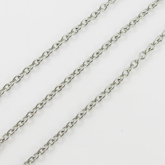 4mm Stainless Steel Chain 3mtr Length 4x3x0.8mm unsoldered links