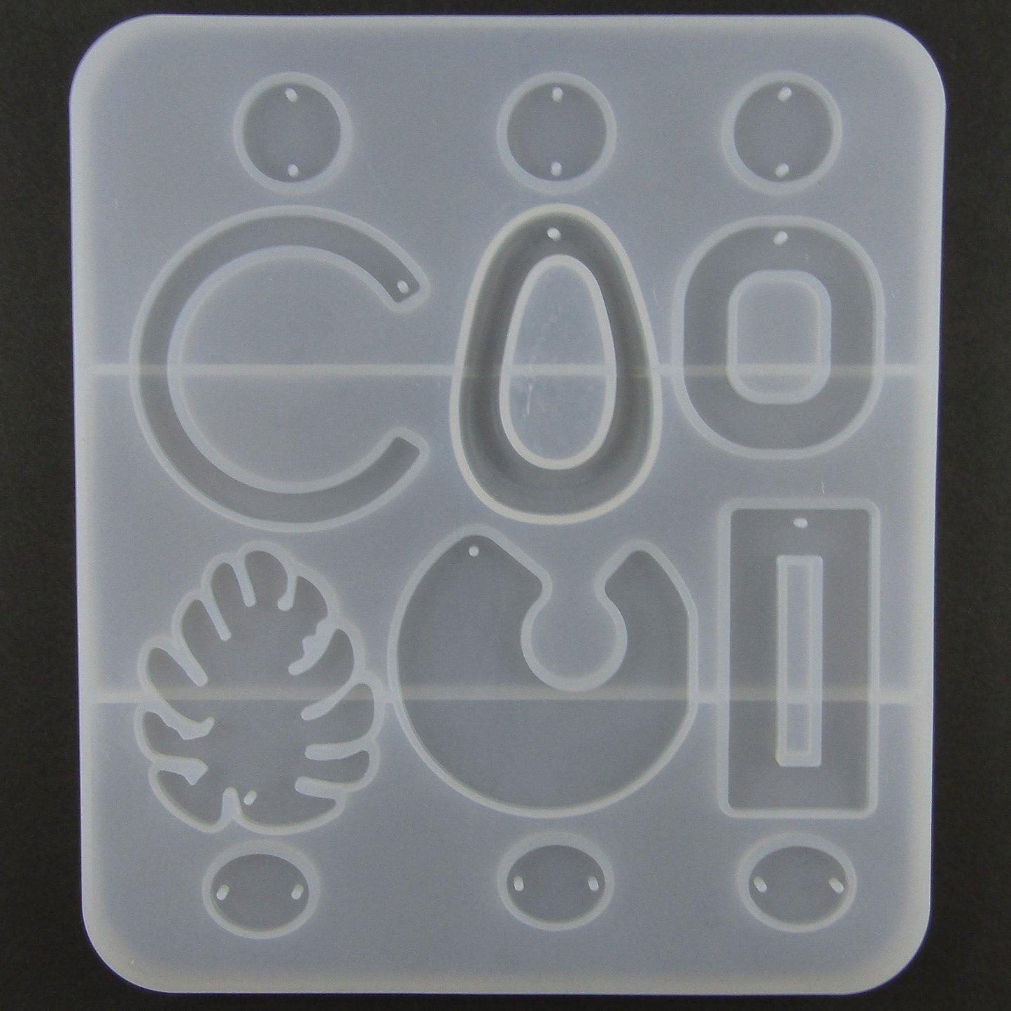 Popular Mixed Earring Component Shapes Silicone Casting Mould for Epoxy Resin