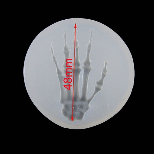 Skeleton Hand Cabochon Silicone Casting Mould for Epoxy Resin