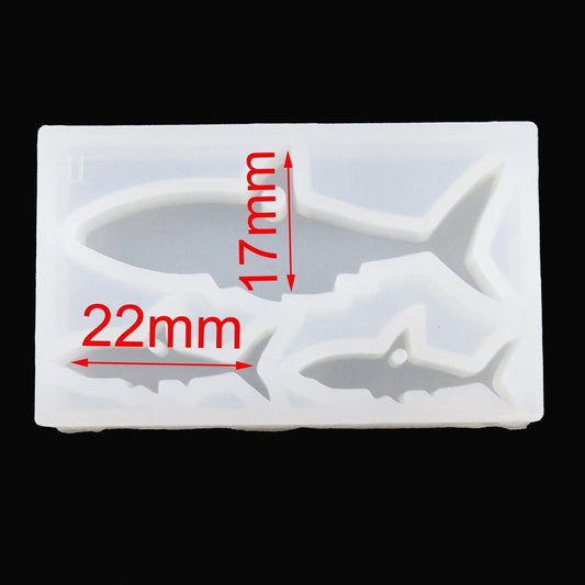 Shark Pendant Silicone Casting Mould for Epoxy Resin Earrings Necklace