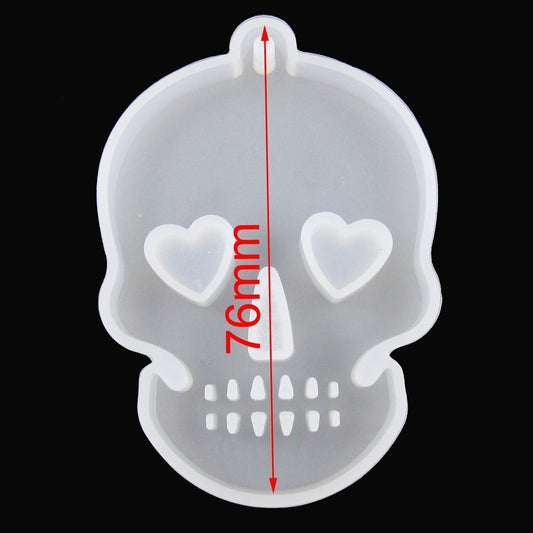 Day of the Dead Sugar Skull Pendant Silicone Casting Mould for Epoxy Resin