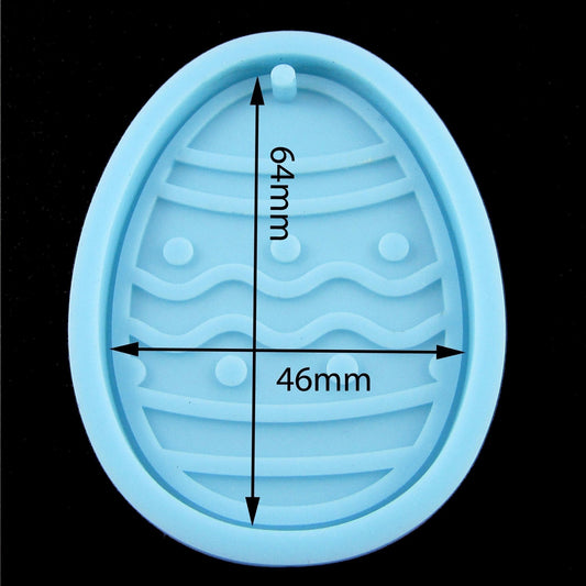 Easter Egg Pendant FOOD GRADE Silicone Mould Fondant Chocolate Soap Resin