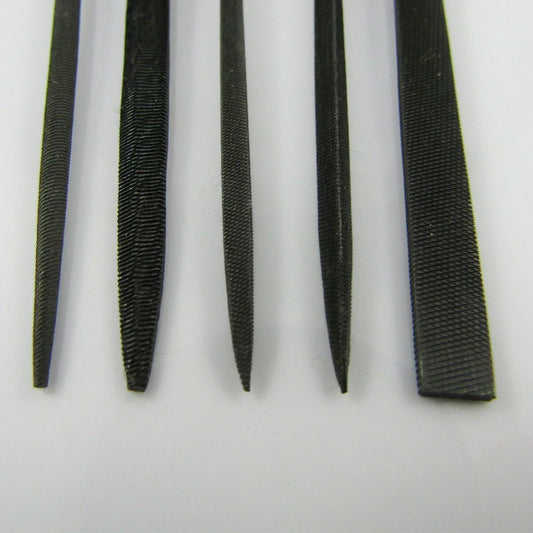 Craft & Jewellery Mini Files Set of 5 x 140mm Steel Files