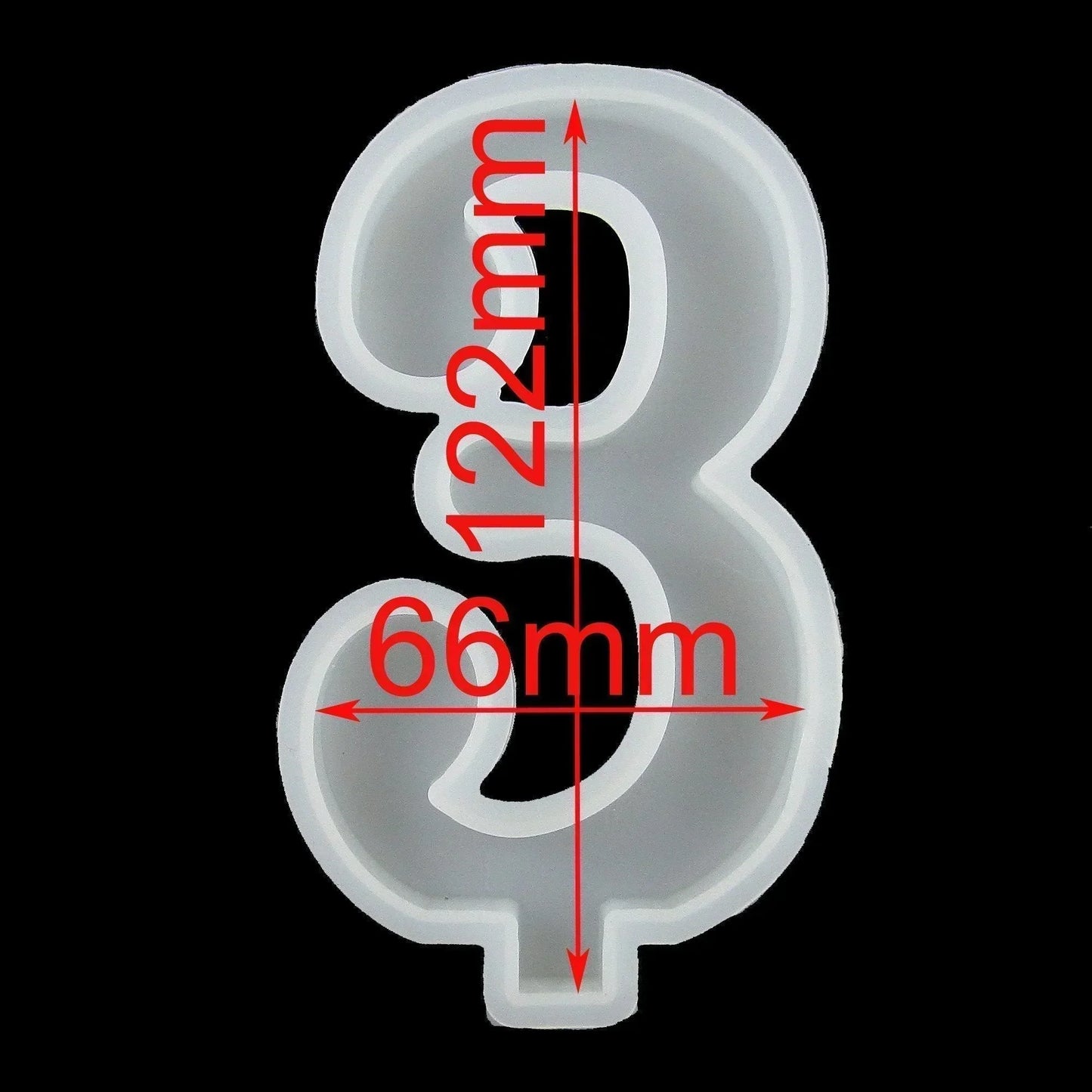 DIY Candle Birthday Number 1 to 10 Set Silicone Casting Mould for Epoxy Resin