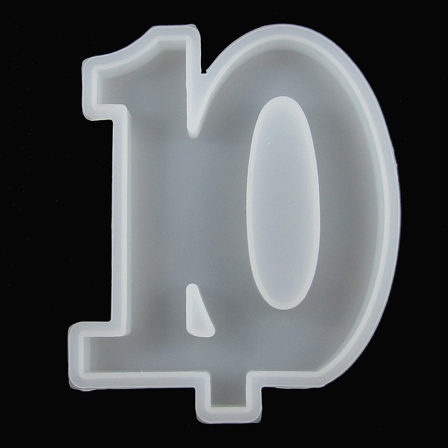 DIY Candle Birthday Number 10 Silicone Casting Mould for Epoxy Resin