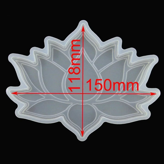 Lotus Flower Silicone Casting Mould for Epoxy Resin