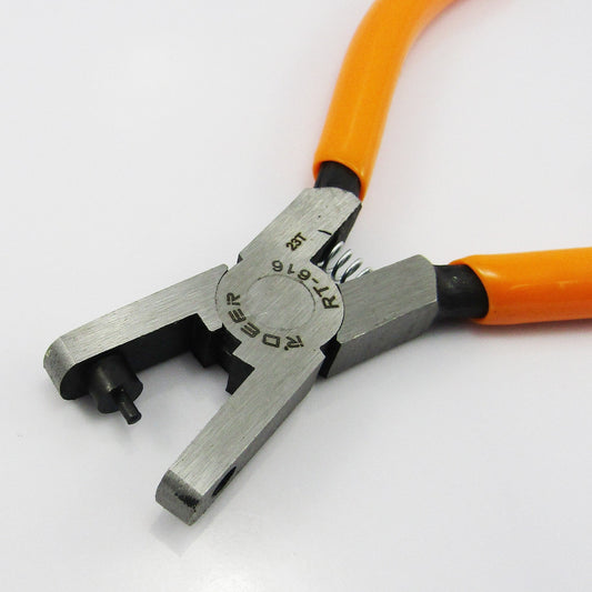 Single Hole Punch 2mm Round 136mm Iron Coated Handles Jewellery Card Punch