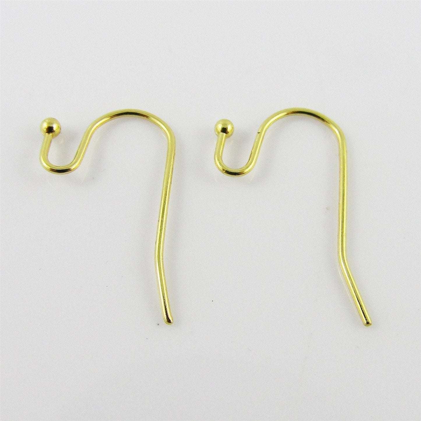 Bulk 20pcs DIY Ball End French Hook Earring Finding 20x12mm Gold SSteel