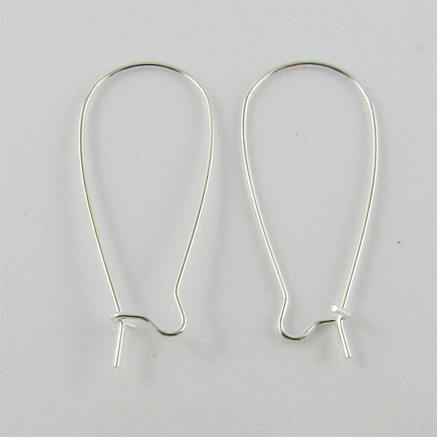 Bulk 20 pieces DIY Long Kidney Earring Hook Finding 33mm BRASS Pick Colour