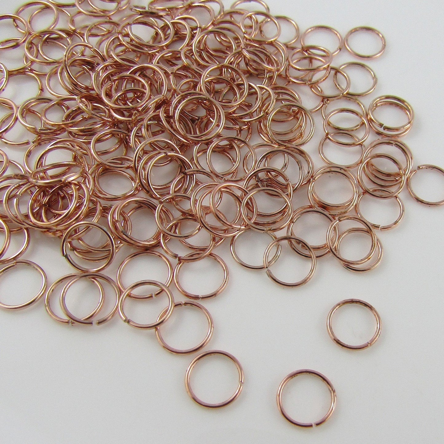 Bulk 240 pieces of 7x0.7mm Dark Rose Gold Jump Rings Open Jumprings Findings