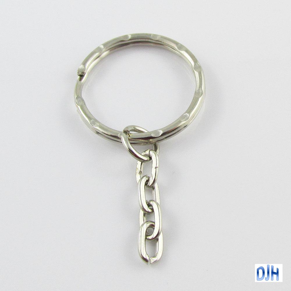 Bulk Key Ring Keychain Findings Split Ring Keyring Craft Beading 25mm Select Qty