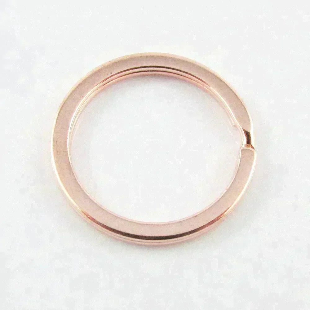 Bulk Keyring Split Ring Finding 25mm Keyring Rose Gold Select Qty