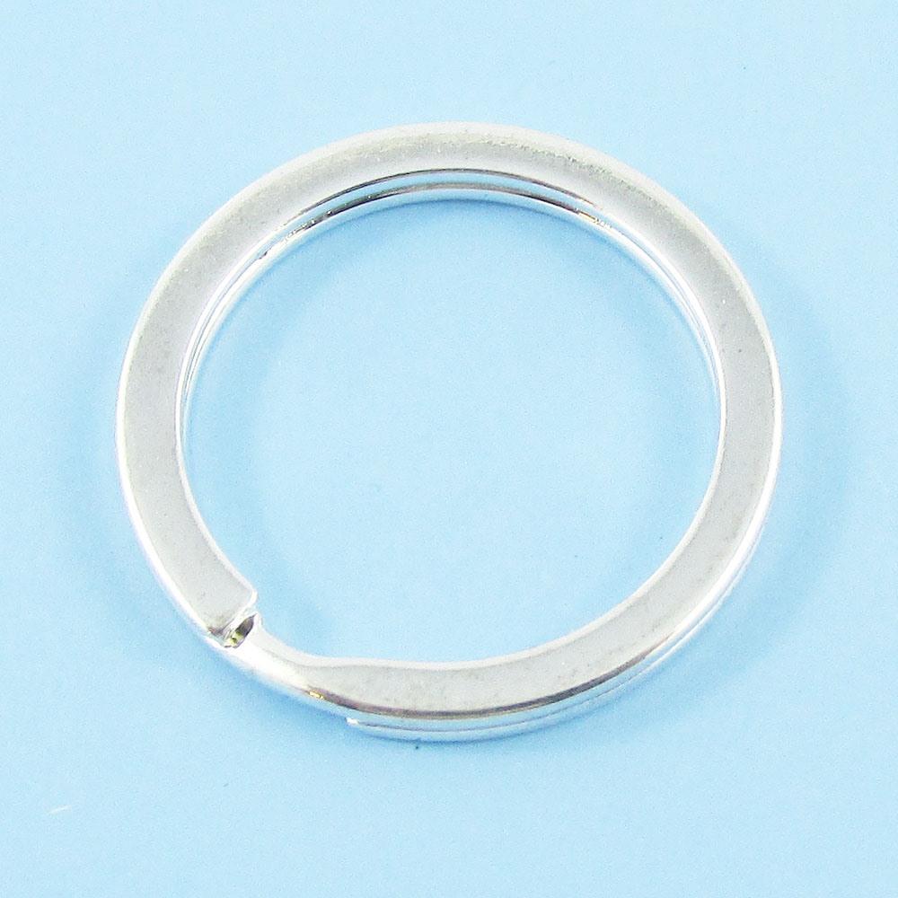 Bulk Keyring Split Ring Finding 25mm Keyring Silver Plate Select Qty