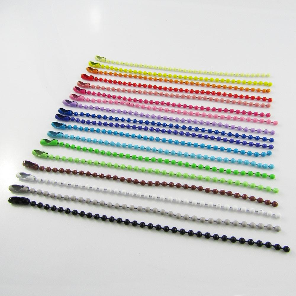Bulk 20pack Ball Chain Bag Tag Key Ring Keychain Finding 12cm Random Mixed