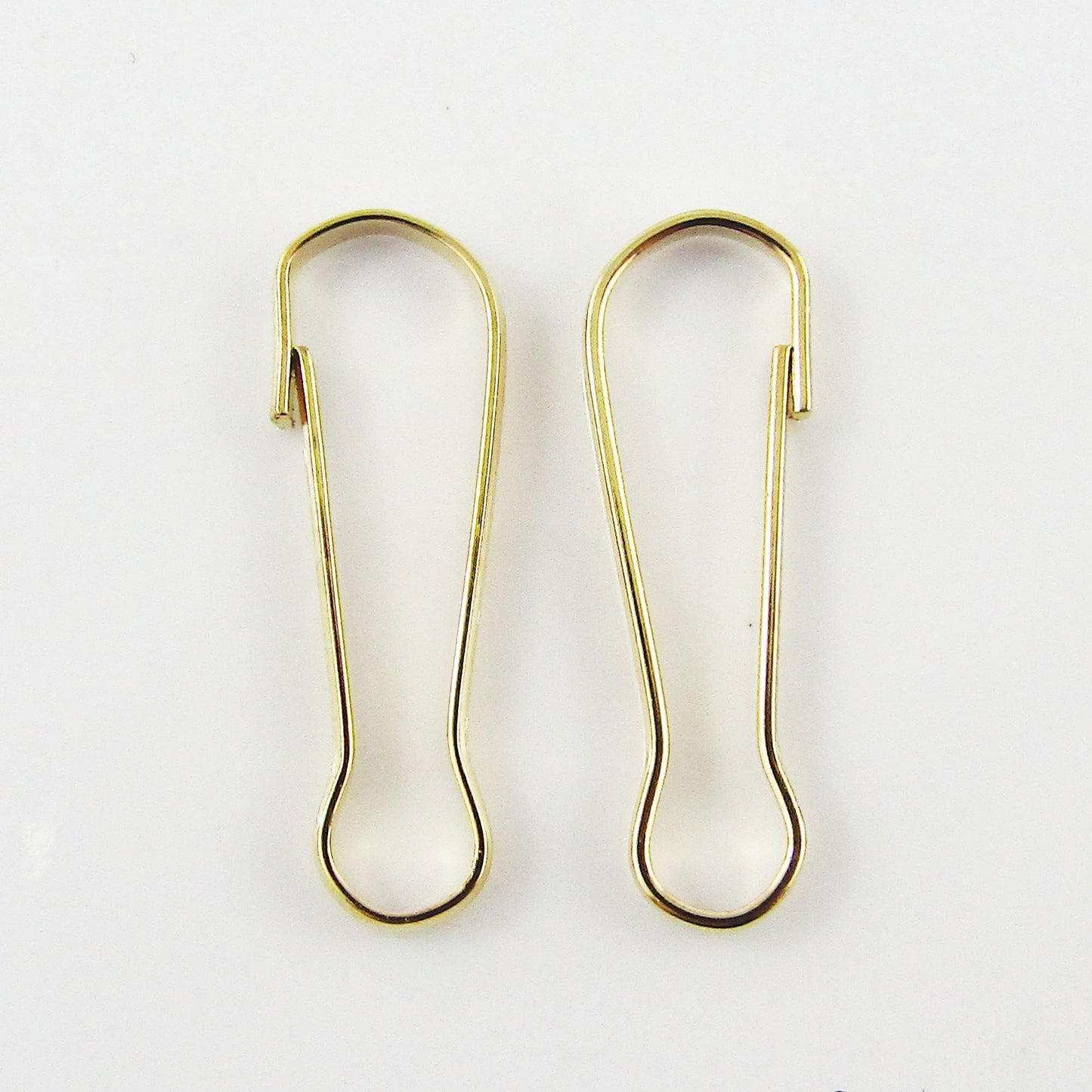 Bulk x20 Split Key Clasp Key Ring Keychain Finding 23x8mm Iron Light Gold