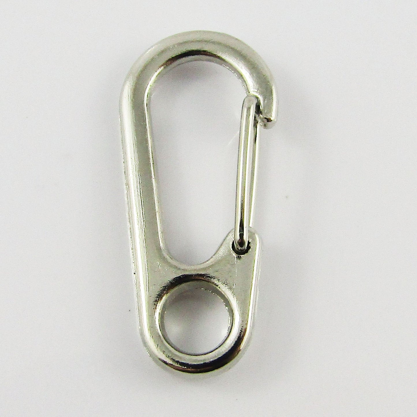 Bulk Lobster Clasp Round End Key Ring Keychain Lanyard Silver Tone 31x14mm