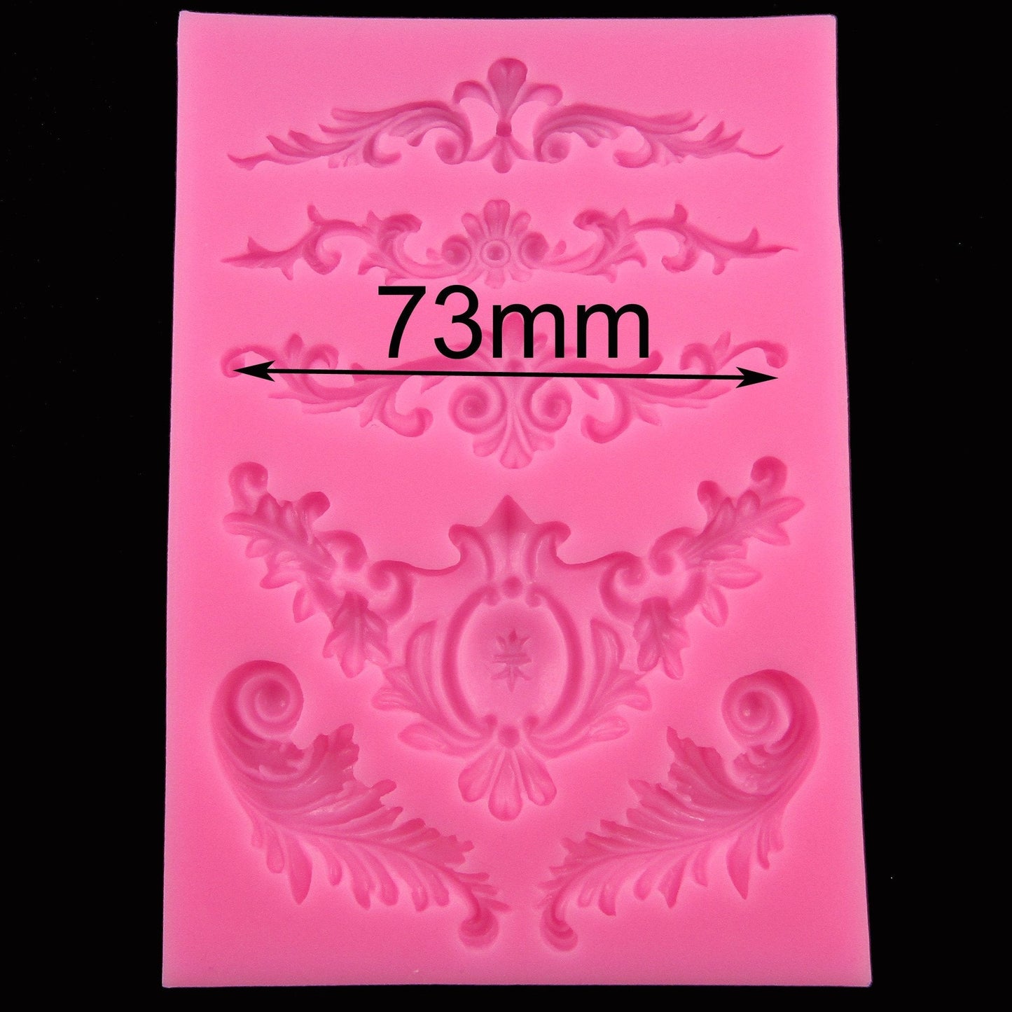 Filigree Embellishment Cabochon Silicone Mould FOOD GRADE Chocolate Clay Resin