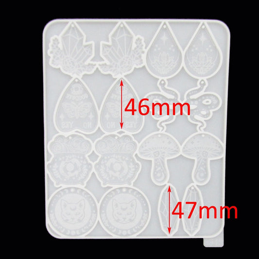 Mystic Elements Pendants Earrings Silicone Mould UV or Epoxy Resin