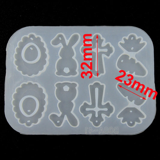Easter Pendants Earrings Silicone Mould UV or Epoxy Resin