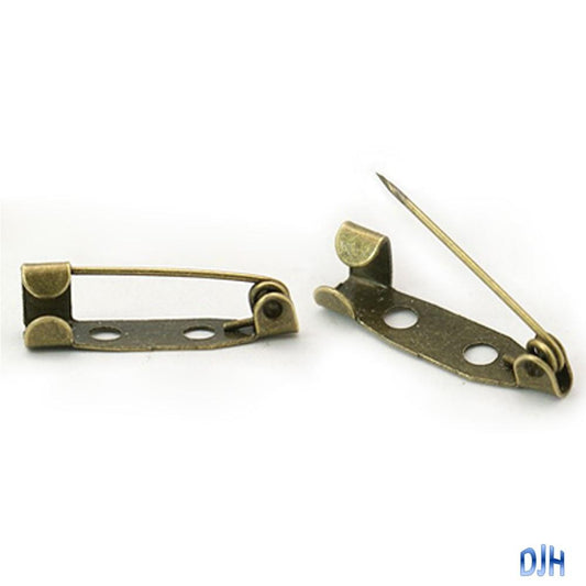 Bulk 20pk DIY Bar Pin Brooch 2 Hole Finding 20x5mm Select Colour