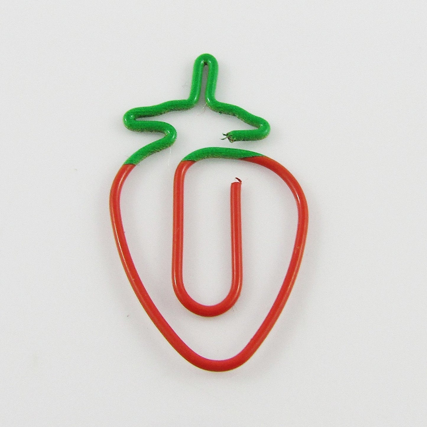 6pcs Strawberry Fruit Novelty Paper Clip Photo Clip 32x19mm Journal Scrapbook