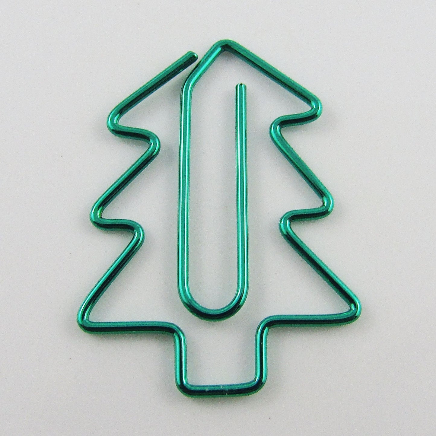 6pcs Metallic Christmas Tree Paper Clip Photo Clip 33x25mm Journal Scrapbook
