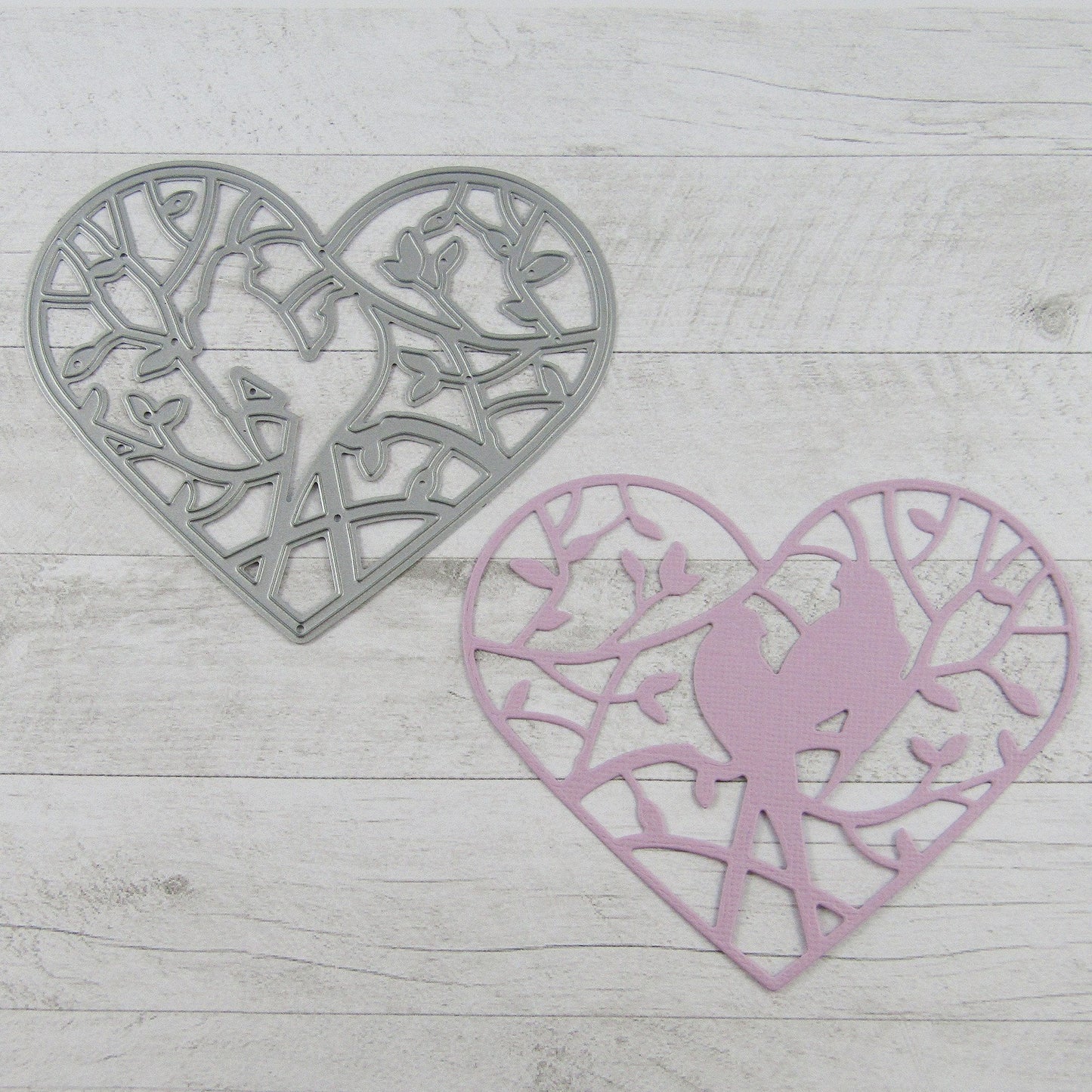 Lovebirds Heart Cutting Die Carbon Steel Scrapbooking Card Making etc