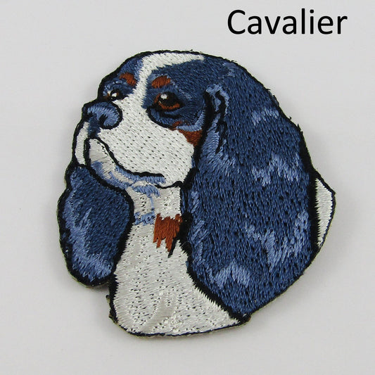 1pce Iron on / Sew On Dog Breed Embroidery Applique Patch Select Breed