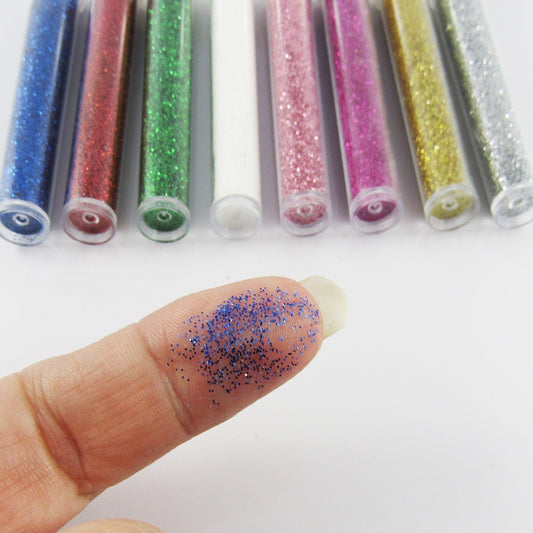 8 Vial Bundle Craft Fine Glitter Powder for DIY Resin Filler