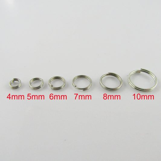 Bulk Silver Tone Split Rings Findings Craft Select size
