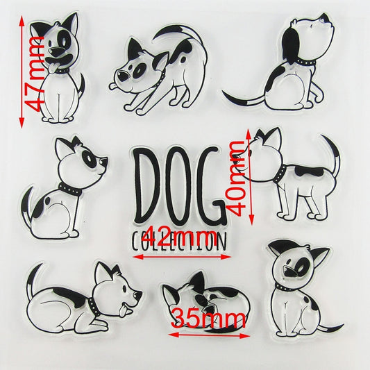 Pet Dog Collection Clear Stamp Silicone Rubber Scrapbooking Card Making