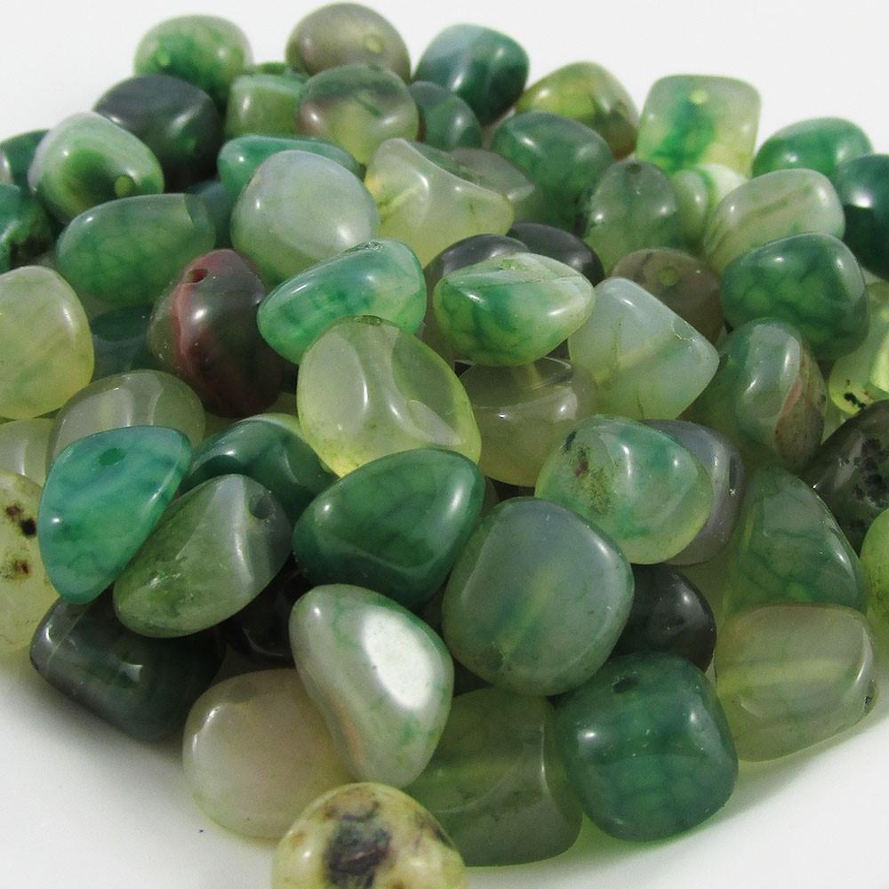 Natural Agate Nugget Bead Heat Dyed Size varies 8 to 12 mm Select colour