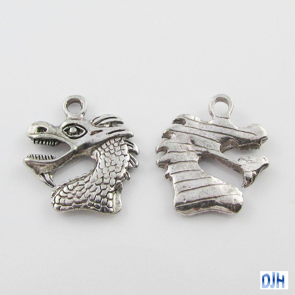 Bulk Dragon Head Charm Good Luck Dragon Pendant Select Qty