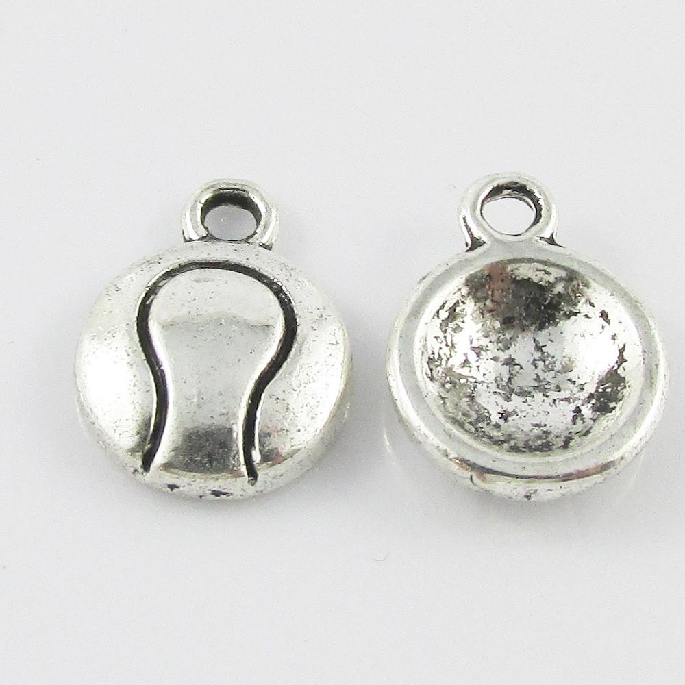 Bulk Tennis Ball Charm Pendant Sport 13x10mm Select Qty